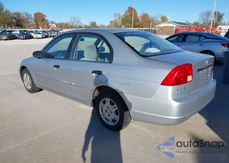 2001 Honda Civic Lx из США, поврежденный, VIN 1HGES16581L031443